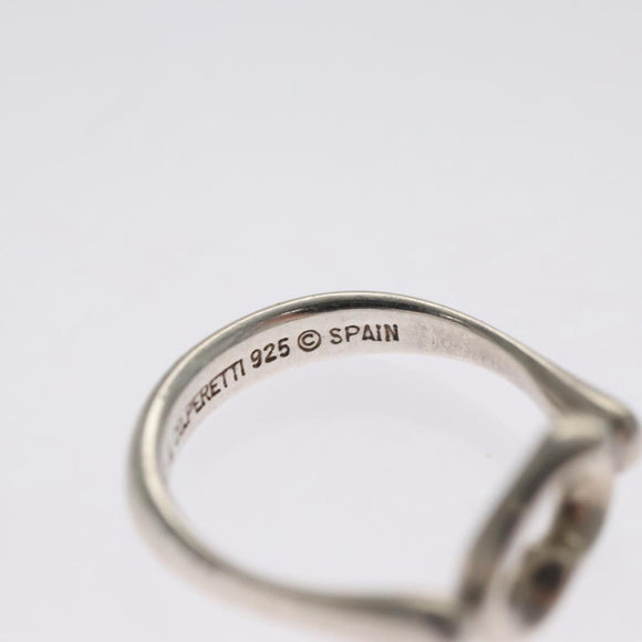 TIFFANY&Co. Open Heart Ring Ag925 Silver Auth yk16935