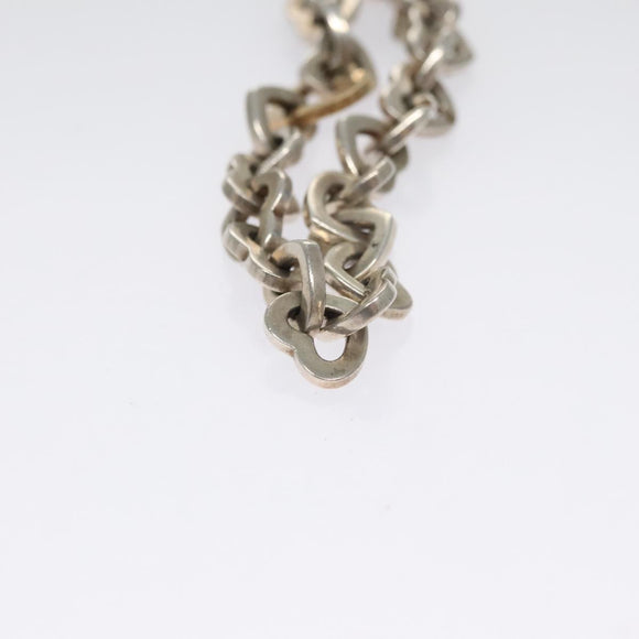 TIFFANY&Co. Heart Link Bracelet Ag925 Gold 750 Silver Auth yk16941