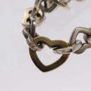 TIFFANY&Co. Heart Link Bracelet Ag925 Gold 750 Silver Auth yk16941-6