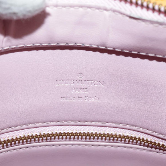 LOUIS VUITTON Monogram Vernis Houston Bag Marshmallow Pink M91302 Auth yk16980