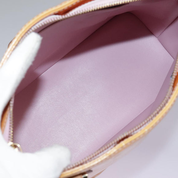 LOUIS VUITTON Monogram Vernis Houston Bag Marshmallow Pink M91302 Auth yk16980