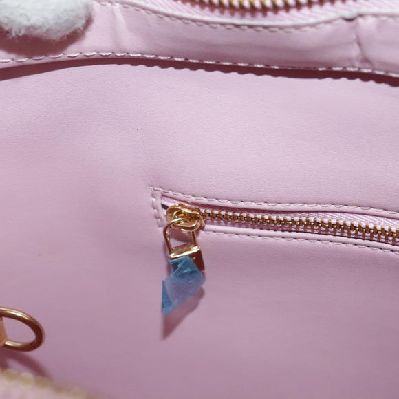 LOUIS VUITTON Monogram Vernis Houston Bag Marshmallow Pink M91302 Auth yk16980
