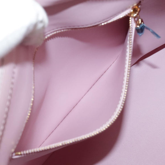 LOUIS VUITTON Monogram Vernis Houston Bag Marshmallow Pink M91302 Auth yk16980