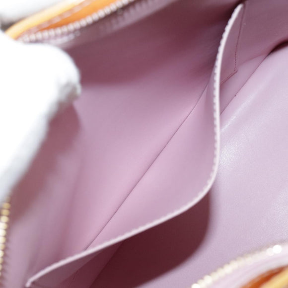 LOUIS VUITTON Monogram Vernis Houston Bag Marshmallow Pink M91302 Auth yk16980