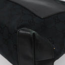 GUCCI GG Canvas Sherry Line Tote Bag Black White 019 0402 1705 Auth yk16982-9
