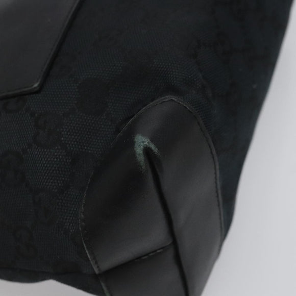 GUCCI GG Canvas Sherry Line Tote Bag Black White 019 0402 1705 Auth yk16982