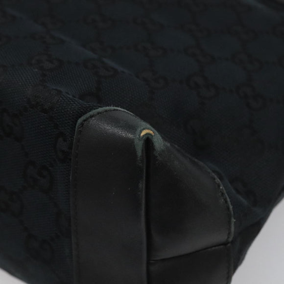 GUCCI GG Canvas Sherry Line Tote Bag Black White 019 0402 1705 Auth yk16982