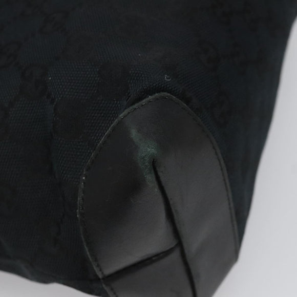GUCCI GG Canvas Sherry Line Tote Bag Black White 019 0402 1705 Auth yk16982