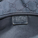 GUCCI GG Canvas Sherry Line Tote Bag Black White 019 0402 1705 Auth yk16982-17