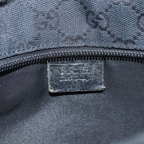 GUCCI GG Canvas Sherry Line Tote Bag Black White 019 0402 1705 Auth yk16982