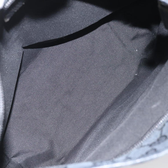 GUCCI GG Canvas Sherry Line Tote Bag Black White 019 0402 1705 Auth yk16982