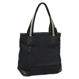 GUCCI GG Canvas Sherry Line Tote Bag Black White 019 0402 1705 Auth yk16982