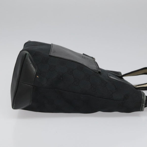 GUCCI GG Canvas Sherry Line Tote Bag Black White 019 0402 1705 Auth yk16982