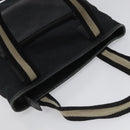 GUCCI GG Canvas Sherry Line Tote Bag Black White 019 0402 1705 Auth yk16982-6