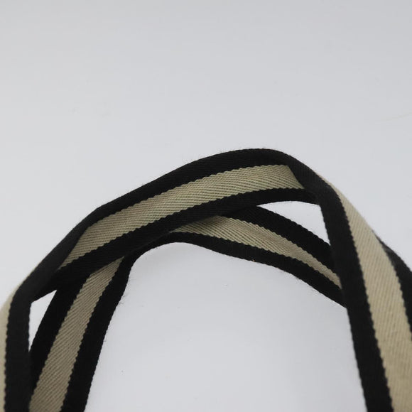 GUCCI GG Canvas Sherry Line Tote Bag Black White 019 0402 1705 Auth yk16982