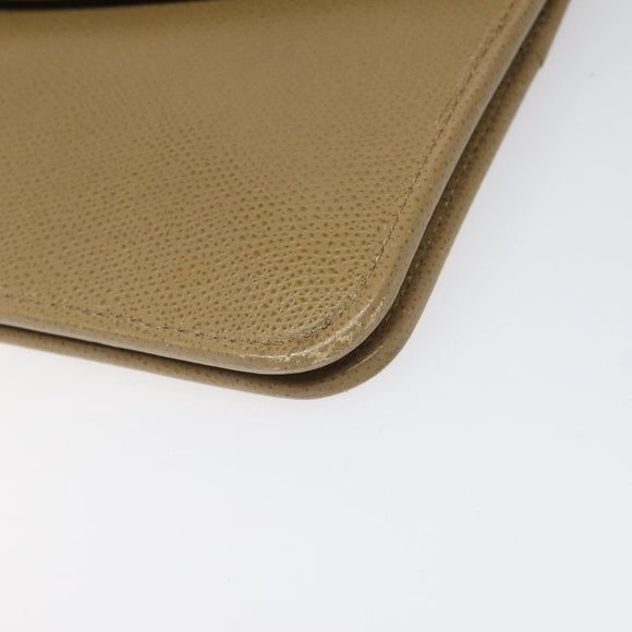 Christian Dior Shoulder Bag Leather Beige Auth yk17006