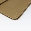 Christian Dior Shoulder Bag Leather Beige Auth yk17006-14