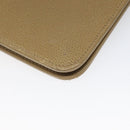 Christian Dior Shoulder Bag Leather Beige Auth yk17006-16