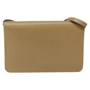 Christian Dior Shoulder Bag Leather Beige Auth yk17006-2