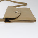 Christian Dior Shoulder Bag Leather Beige Auth yk17006-4