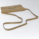 Christian Dior Shoulder Bag Leather Beige Auth yk17006-7