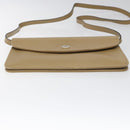 Christian Dior Shoulder Bag Leather Beige Auth yk17006-5