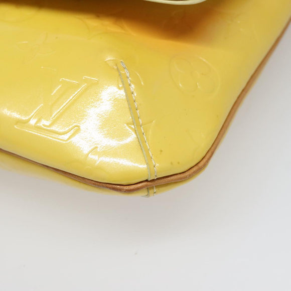 LOUIS VUITTON Monogram Vernis Thompson Street Bag Yellow M91071 LV Auth yk17007