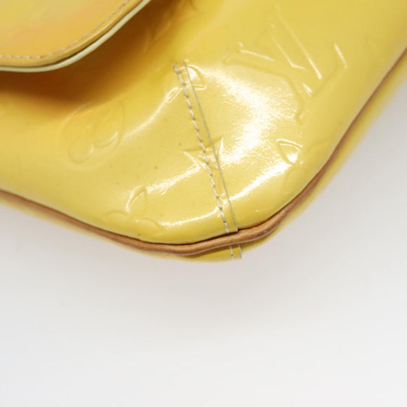 LOUIS VUITTON Monogram Vernis Thompson Street Bag Yellow M91071 LV Auth yk17007