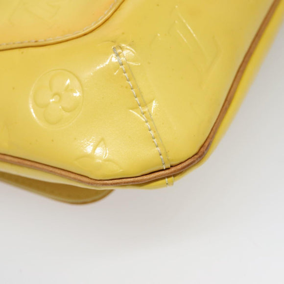LOUIS VUITTON Monogram Vernis Thompson Street Bag Yellow M91071 LV Auth yk17007