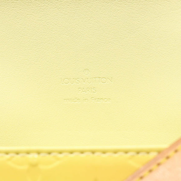 LOUIS VUITTON Monogram Vernis Thompson Street Bag Yellow M91071 LV Auth yk17007
