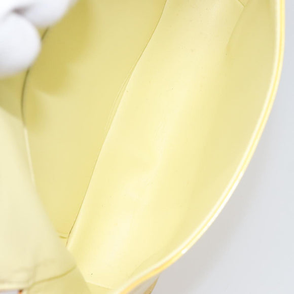LOUIS VUITTON Monogram Vernis Thompson Street Bag Yellow M91071 LV Auth yk17007