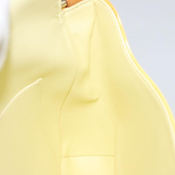 LOUIS VUITTON Monogram Vernis Thompson Street Bag Yellow M91071 LV Auth yk17007