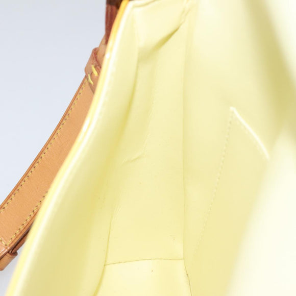 LOUIS VUITTON Monogram Vernis Thompson Street Bag Yellow M91071 LV Auth yk17007