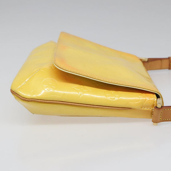 LOUIS VUITTON Monogram Vernis Thompson Street Bag Yellow M91071 LV Auth yk17007