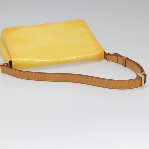 LOUIS VUITTON Monogram Vernis Thompson Street Bag Yellow M91071 LV Auth yk17007