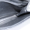 BALLY Quilted Chain Shoulder Bag Leather Black Gold Auth yk17027-20