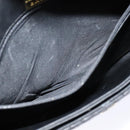 BALLY Quilted Chain Shoulder Bag Leather Black Gold Auth yk17027-12