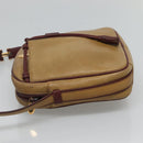 CARTIER Shoulder Bag Leather Yellow Red Auth yk17030-4