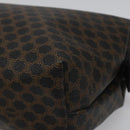 CELINE Macadam Canvas Pouch PVC Leather Black Auth yk17032-10