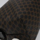 CELINE Macadam Canvas Pouch PVC Leather Black Auth yk17032-11