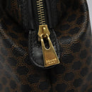 CELINE Macadam Canvas Pouch PVC Leather Black Auth yk17032-12