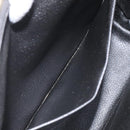 CELINE Macadam Canvas Pouch PVC Leather Black Auth yk17032-19