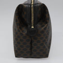 CELINE Macadam Canvas Pouch PVC Leather Black Auth yk17032-4