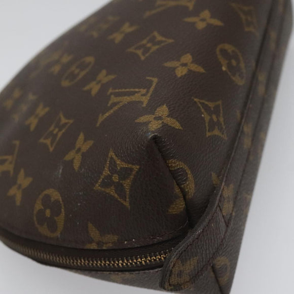 LOUIS VUITTON Monogram Trousse Demi Ronde Cosmetic Pouch M47520 LV Auth yk17035