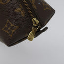 LOUIS VUITTON Monogram Trousse Demi Ronde Cosmetic Pouch M47520 LV Auth yk17035-8