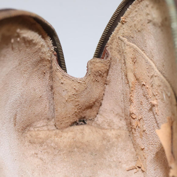 LOUIS VUITTON Monogram Trousse Demi Ronde Cosmetic Pouch M47520 LV Auth yk17035