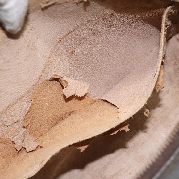 LOUIS VUITTON Monogram Trousse Demi Ronde Cosmetic Pouch M47520 LV Auth yk17035