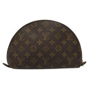 LOUIS VUITTON Monogram Trousse Demi Ronde Cosmetic Pouch M47520 LV Auth yk17035-2