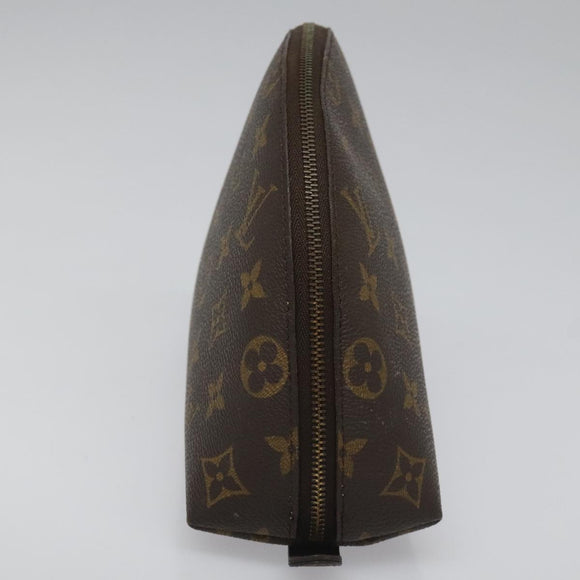 LOUIS VUITTON Monogram Trousse Demi Ronde Cosmetic Pouch M47520 LV Auth yk17035