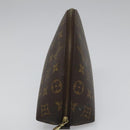 LOUIS VUITTON Monogram Trousse Demi Ronde Cosmetic Pouch M47520 LV Auth yk17035-4